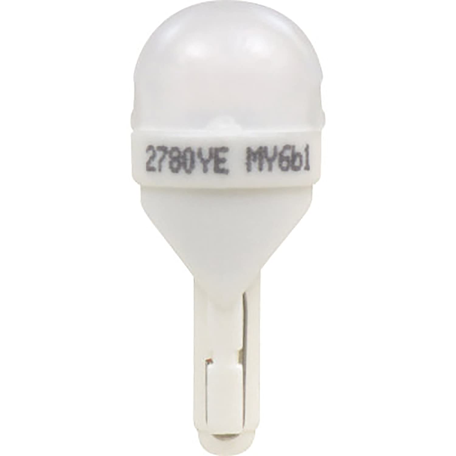 SYLVANIA 2827 T10 W5W LED Mini Bulb - Amber, Ideal for Roof Marker & Side Marker, Bright LED, Contains 1 Bulb