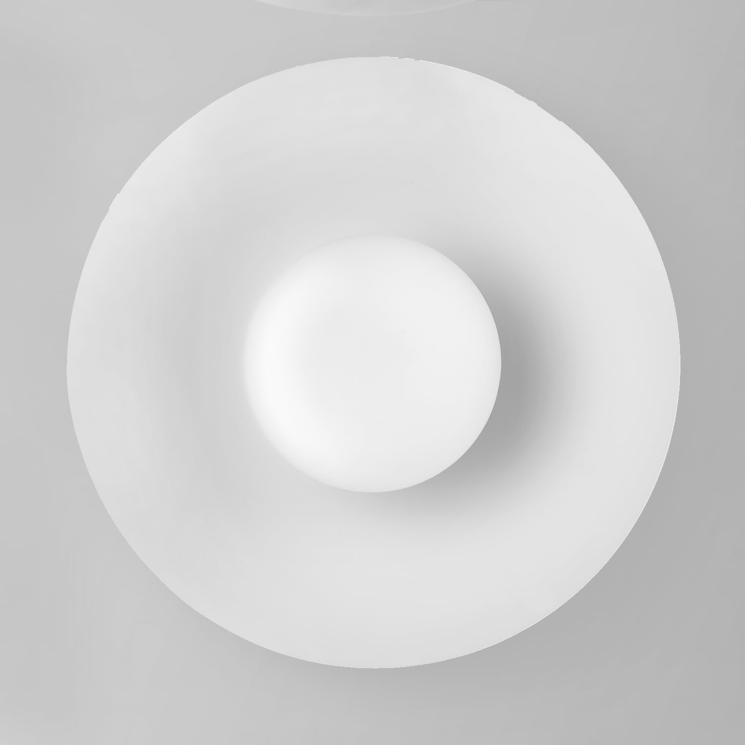 Globe Electric 66000159 1-Light Flush Mount Ceiling Light, Matte White, White Opal Glass Shade, Ceiling Light Fixture, Home Impr