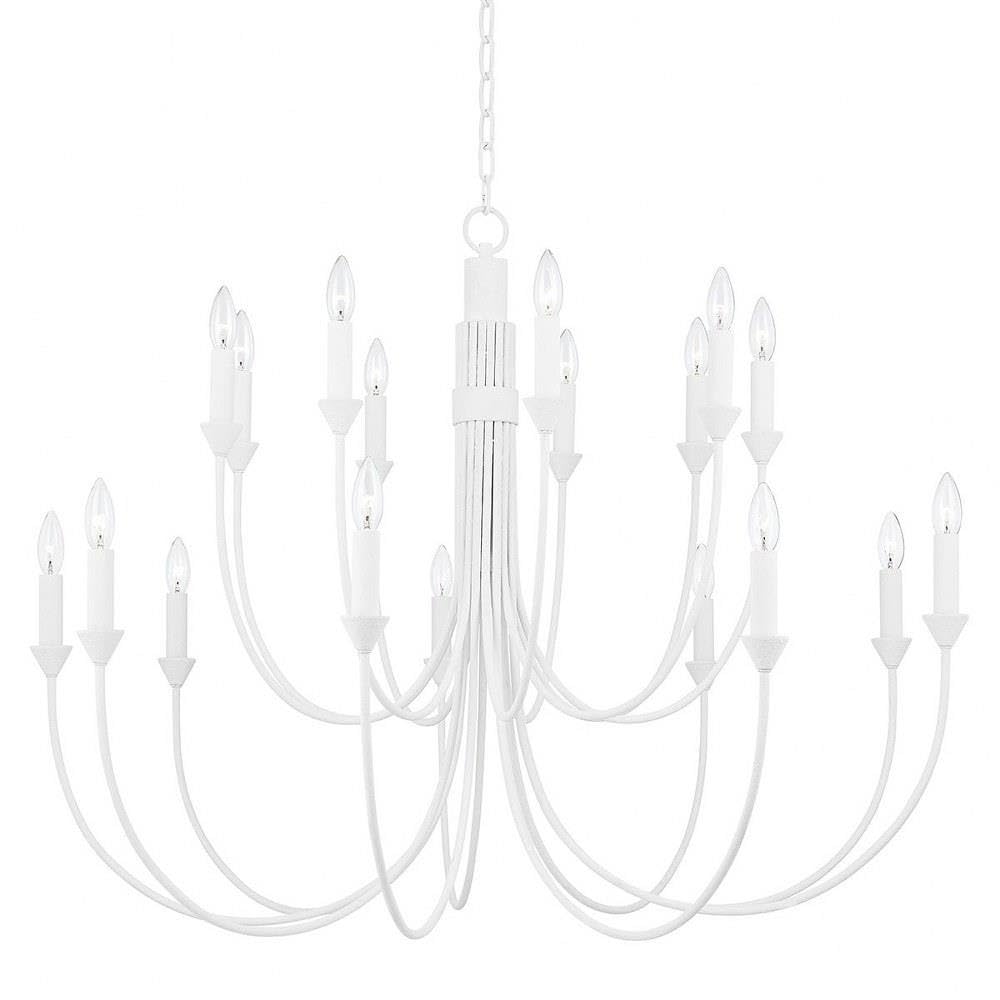 Troy Lighting F1018-GSW Cate - 18 Light Chandelier in Transitional Essentials and Thoughtful Simplicity Style-31.75 Inches Tall 
