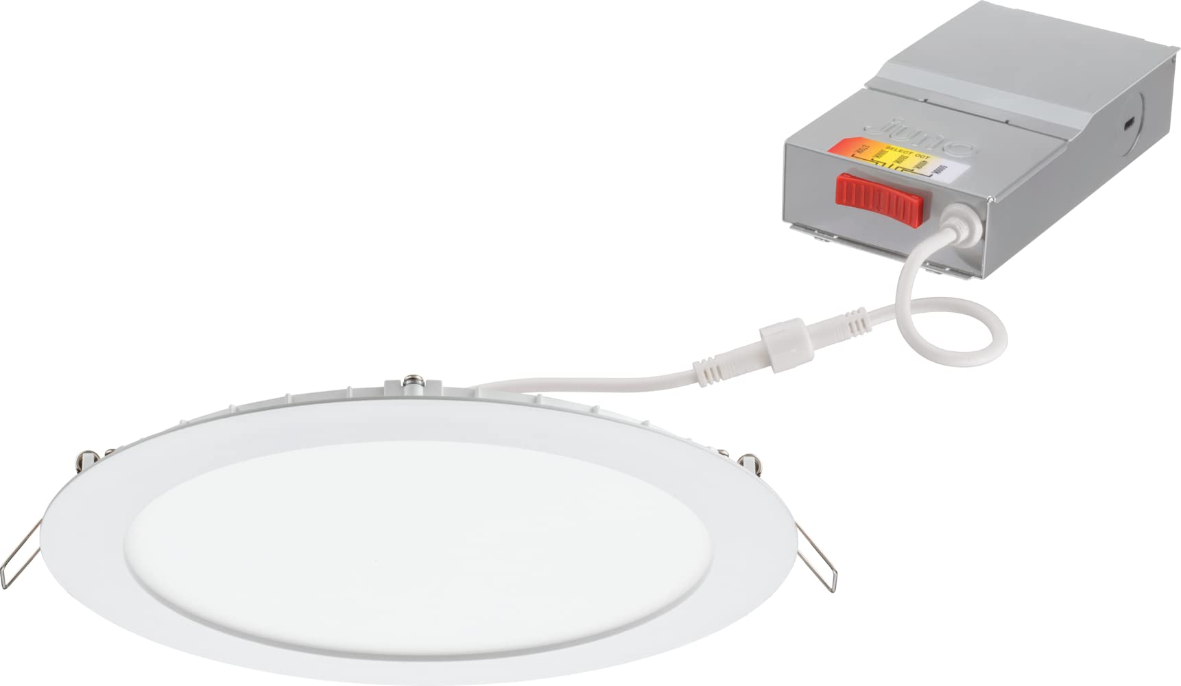 Juno Wf8 Sww5 90Cri Mw M6 Round Led Led Wafer Downlight, 120 Volts, Switchable Color Temperature 2700K/3000K/3500K/4000K/5000K,