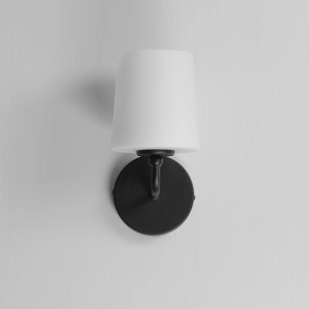 Maxim Lighting Bristol 1-Light Wall Sconce, 10in Tall, 5in Wide, Alloy Steel, Black Finish