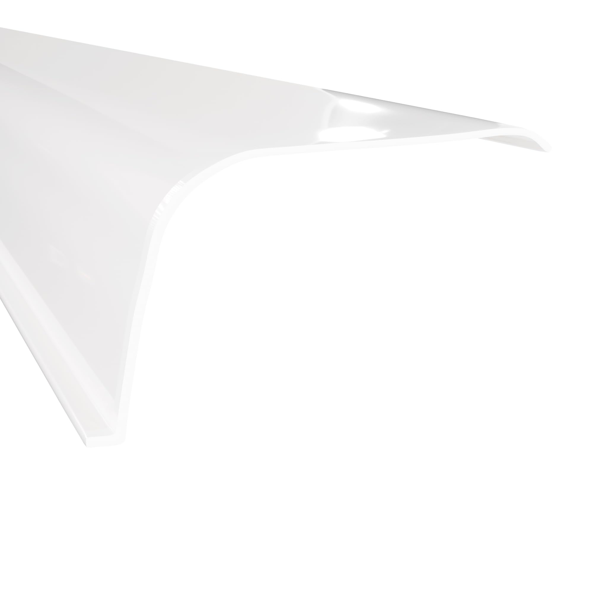 KASTLITE Curved Under Cabinet Light Cover Replacement | Smooth White Acrylic Undercabinet Lens Diffuser | 12 L x 2-3/4W x 1-1/2H | Under Counter Lights for Kitchen  Bathroom & Vanity | Shape E