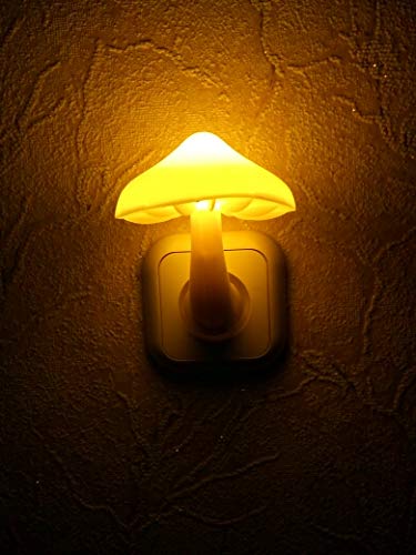 Ausaye 3 Pack Sensor Led Mushroom Night Light Plug In Lamp Cute Night Lights For Adults Kids Nightlight Bedroom,Bathroom,Toilet,