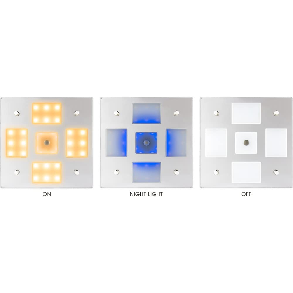 Sea-Dog Square Led Mirror Light Touch On/Off/Dim