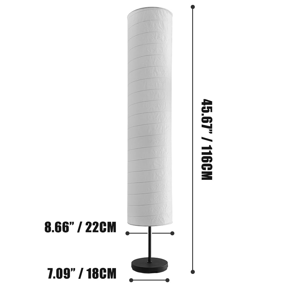 Yy Yearchy Floor Lamp Paper Lamp Standing Lamps With Rice Paper Shade For Bedroom Livingroom