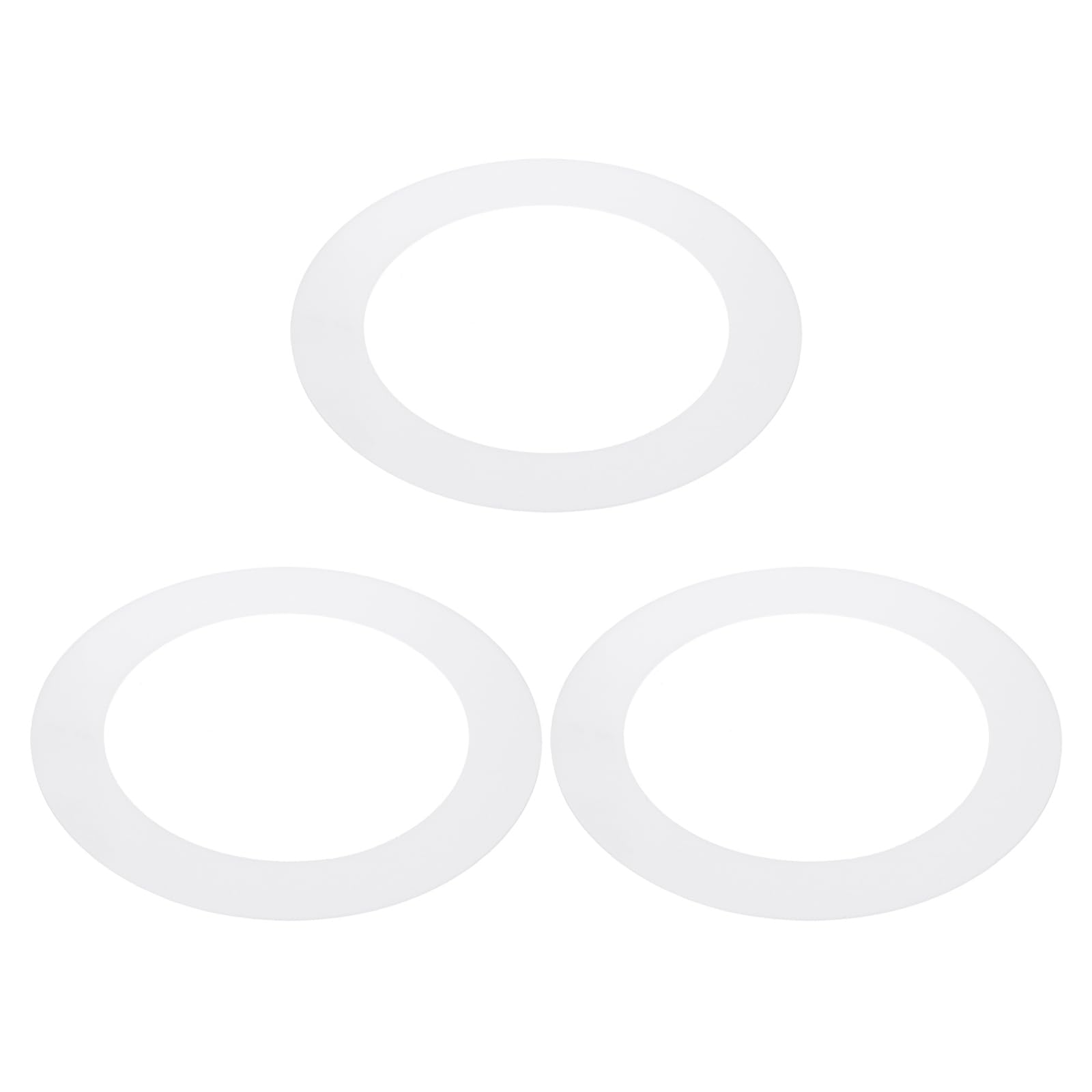 PATIKIL 4.5 ID 6.3 OD Plastic Trim Ring, 3 Pcs Ceiling Light Goof Rings Matte Circular Light Cover Lighting Fixture for Ceiling 