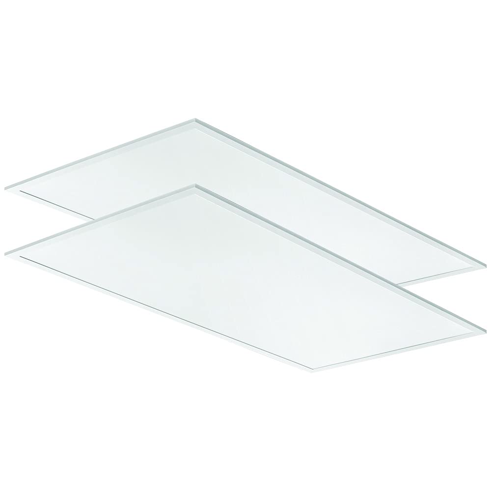 Lithonia Lighting LED Flat Panel Light CPX 2X4 4000 Lumens 4000K Non-Dimming 2 ft. x 4 ft. Aluminum 2 Pack