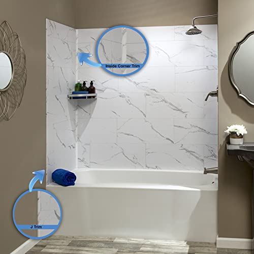 Palisade Trim Kit - 94 in. Vinyl in Carrara Marble