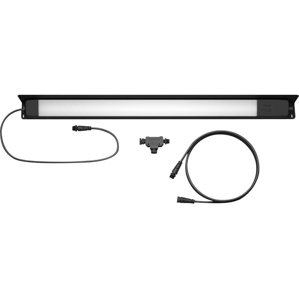 Philips Hue Amarant Outdoor Smart Light Bar - 20W LED, White & Color Ambiance, Black, Requires Hue Bridge, Weatherproof, Model 1746630V7