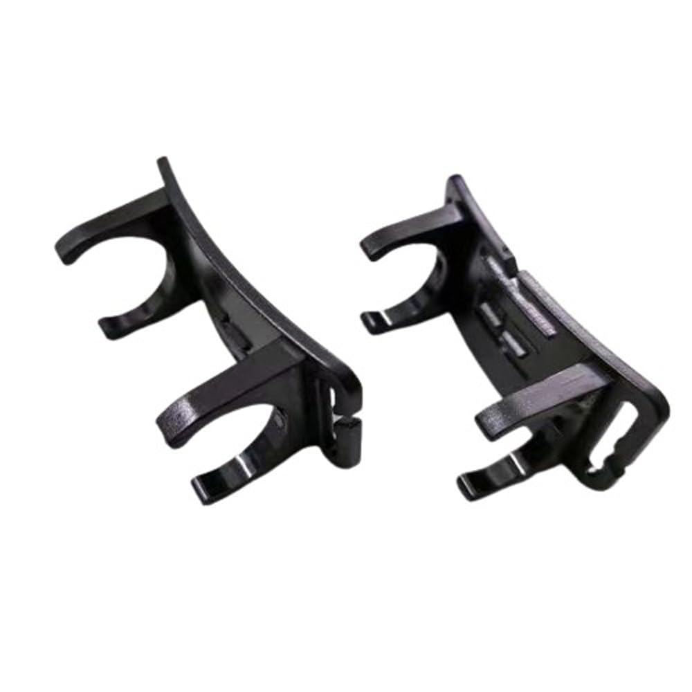 RecDec Headlight Bracket Clip - 3 Pack Replacement for 24mm LED Rechargeable Flashlights, Durable Plastic, Magnetic Base