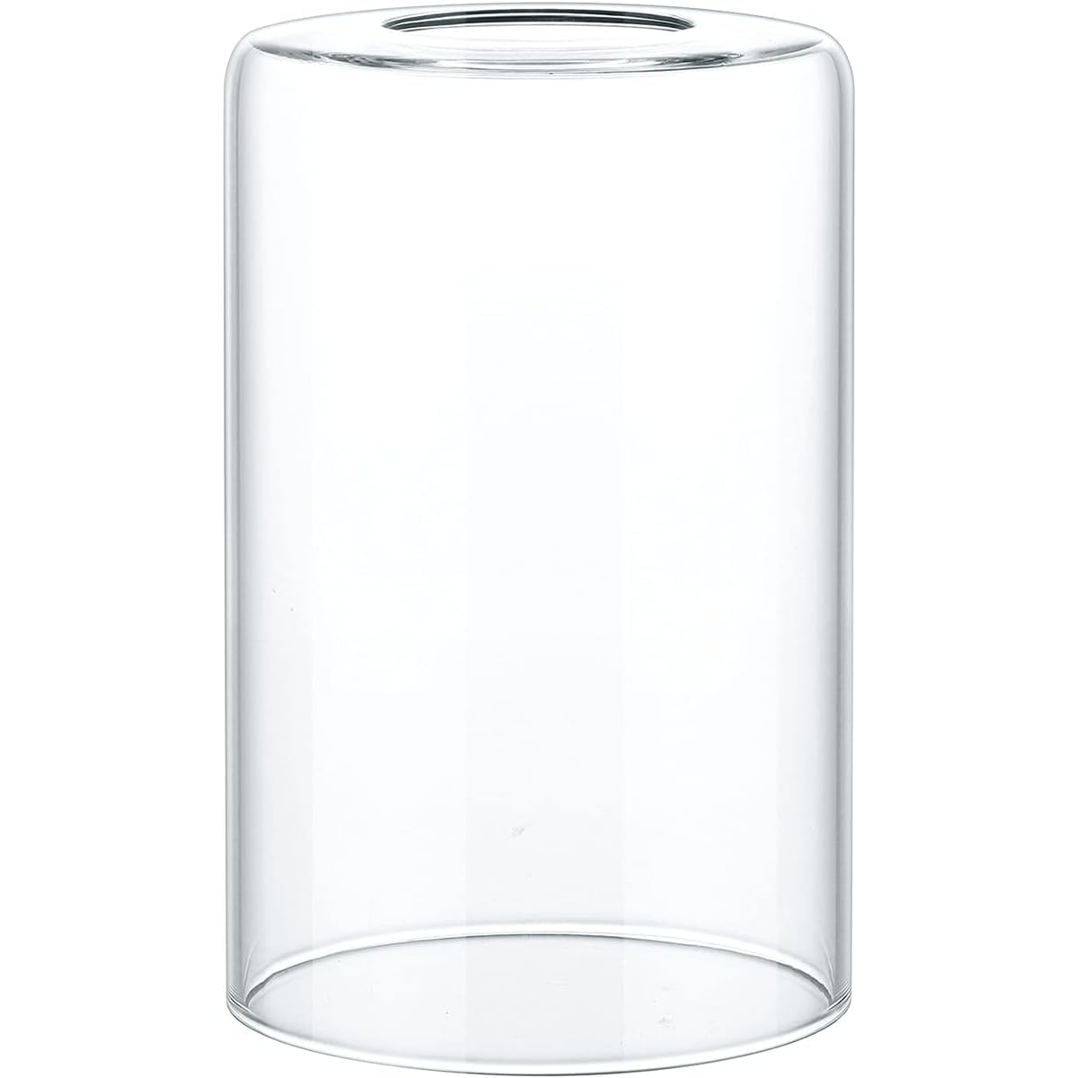 Go&So 6 Pack Clear Glass Lamp Shade Replacement, 5.5" Height, 3.54" Diameter, 1.65" Fitter - Cylinder Glass Pendant Light Shades Only,High Transmittance For Chandelier Shades,Floor Lamps,Wall Sconces