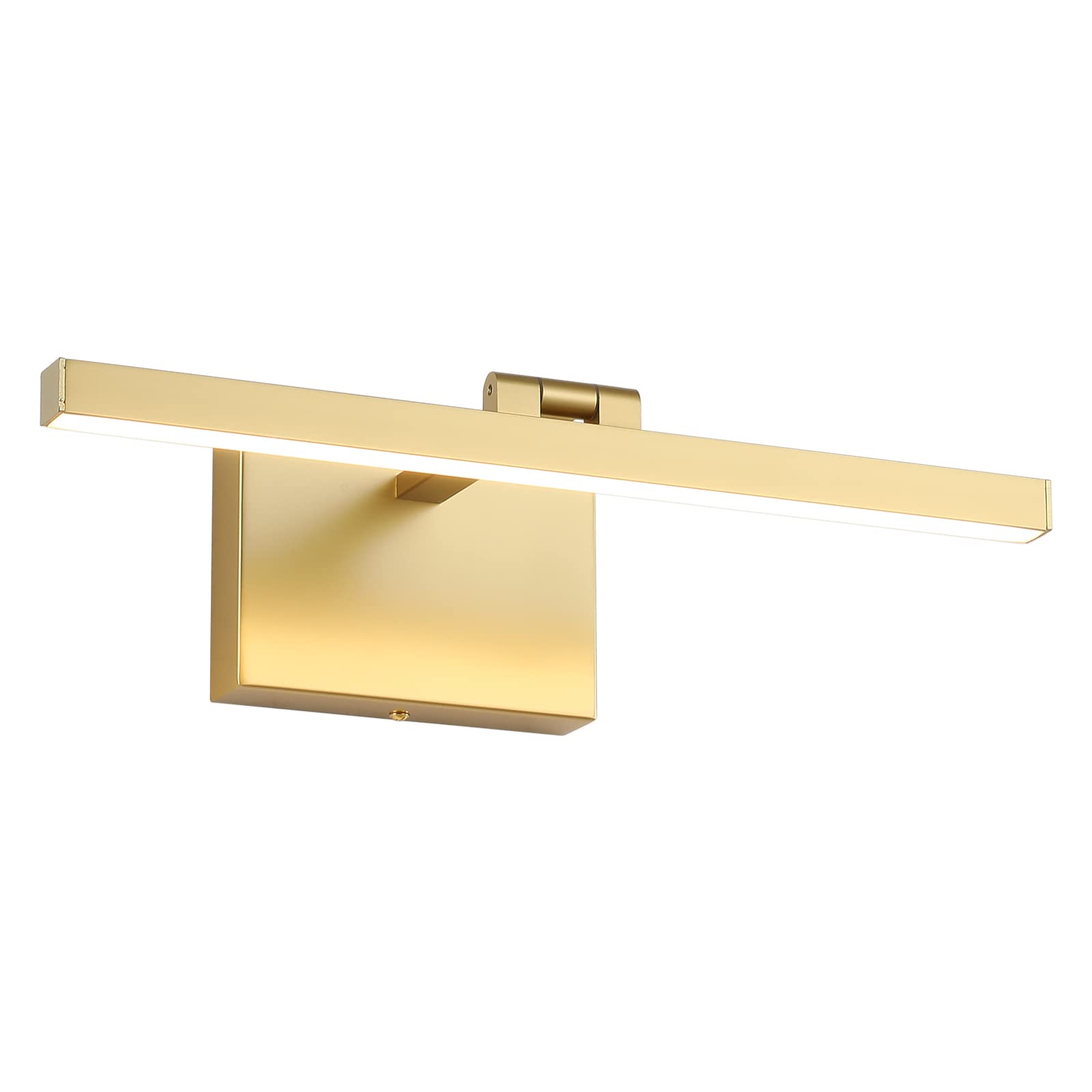 Joosenhouse Hard Wired Picture Light, 300 Lumens, Dimmable, 15.74in Long, Gold, Model 7520-400-D, Metal Wall Lamp for discomfort-reducingtings
