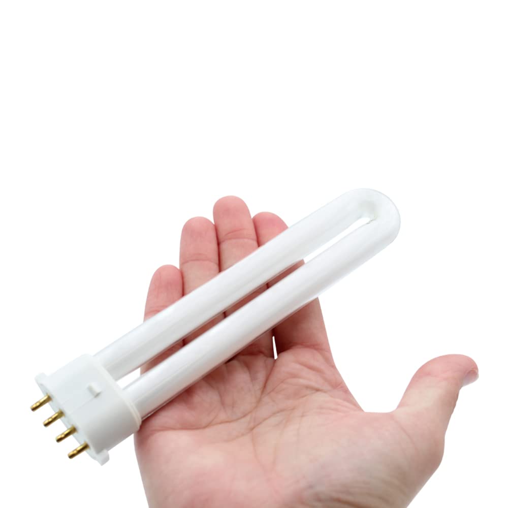 Technical Precision 9W U-Shaped 4 Pin CFL Replacement Bulb, 6500K, 8000 Hours, 2G7 Base, White, Model 96500, 1