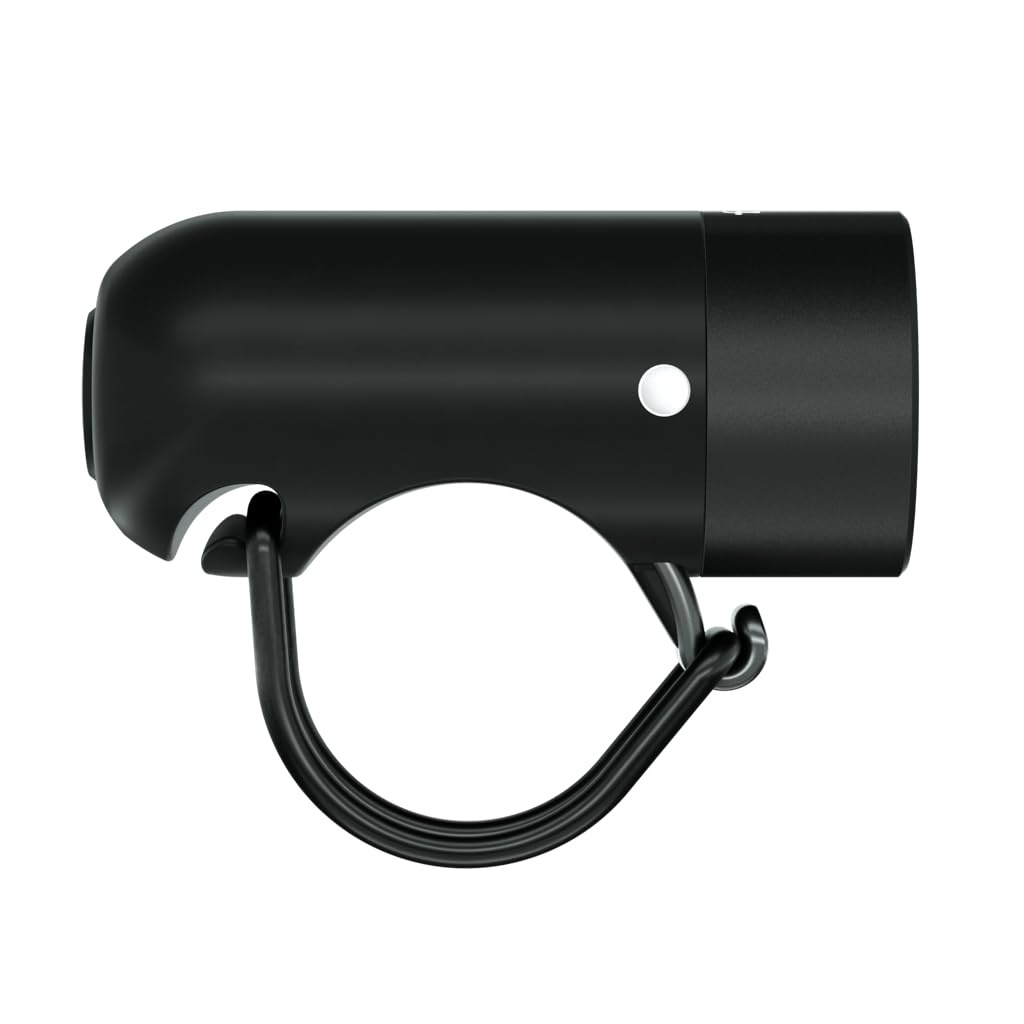 Knog Plug Usb Rechargeable Bike Light - 250 Lumen Bike Headlight With Low Battery Indicator, Side Visibility, Ip67 Waterproof, 5 Modes & Up To 240+ Hours Runtime, Black