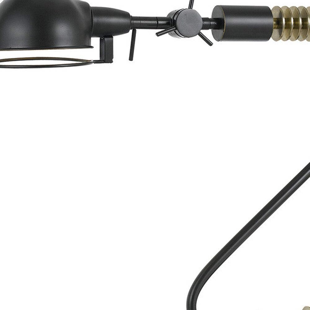 Homeroots Bronze Metal Desk Lamp With Dome Shade, Model 524664, 21 X 25 X 6 In.