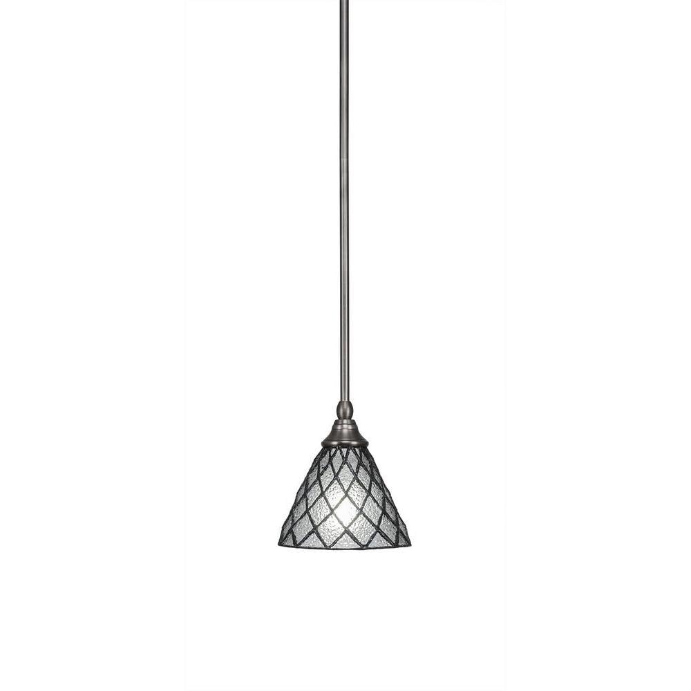 Toltec Lighting 1 Light Mini Pendant In Brushed Nickel (23-Bn-9185)