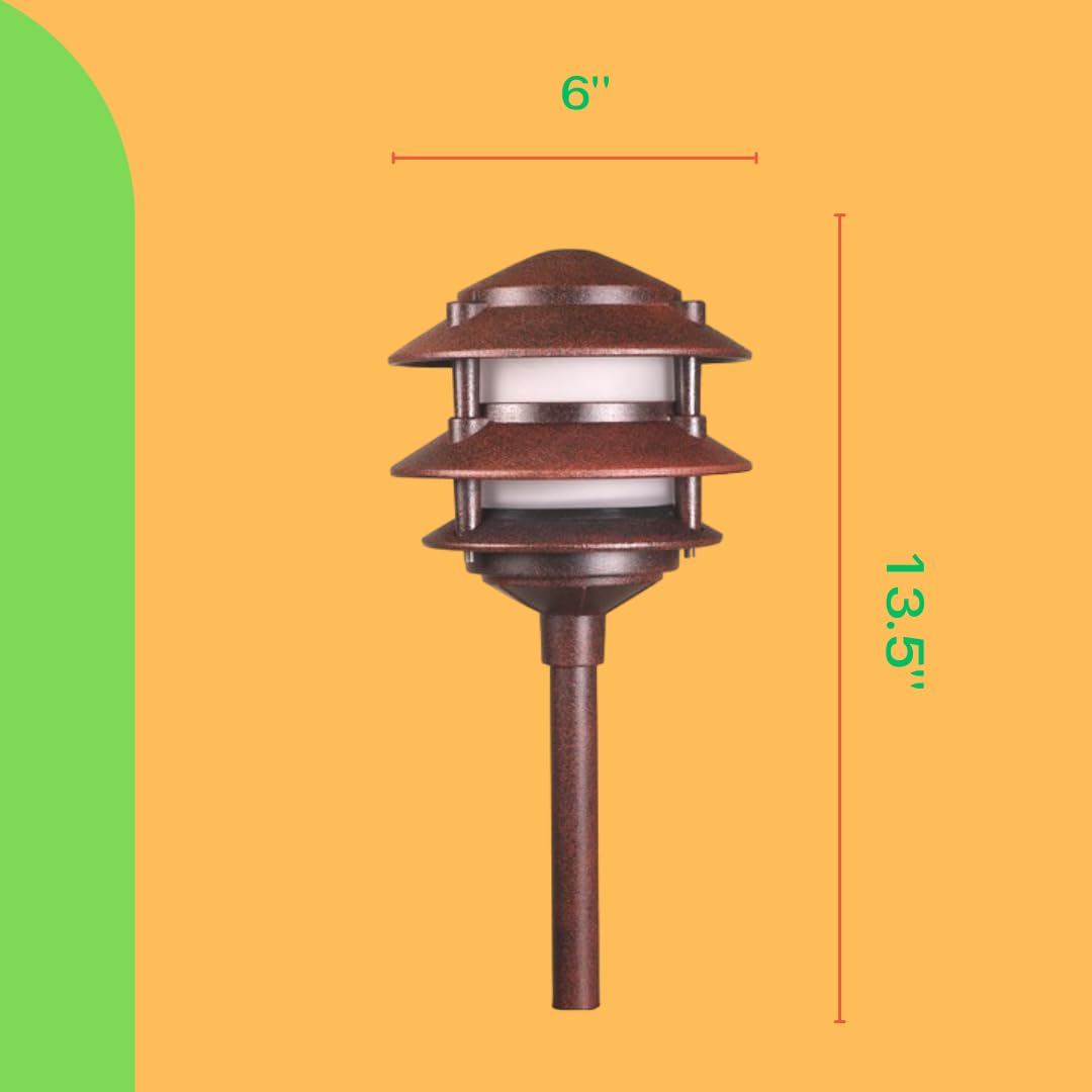 Best Pro Lighting Pathway Pagoda (Rust)