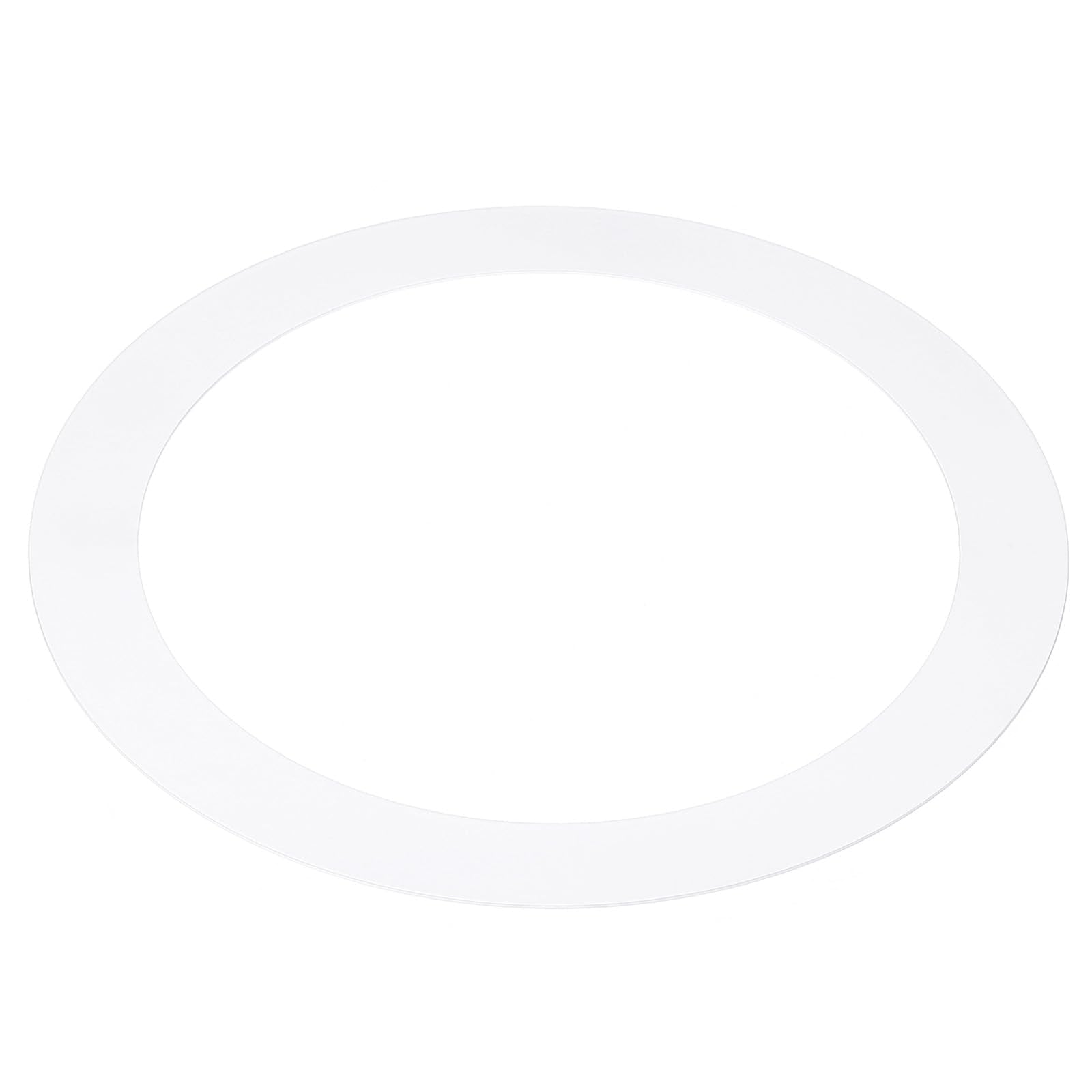 PATIKIL 5.91 ID 8.07 OD Goof Rings for Recessed Light, Matte White Goof Metal Trim Ring Lighting Fixture for Ceiling Wall Recess