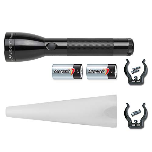 Maglite Ml50L-I2Tqg: Ml50L 2 Cell C Led Outdoor Adventure Pack Black, Adjustable Beam Angle, Water Resistant, Battery Powered