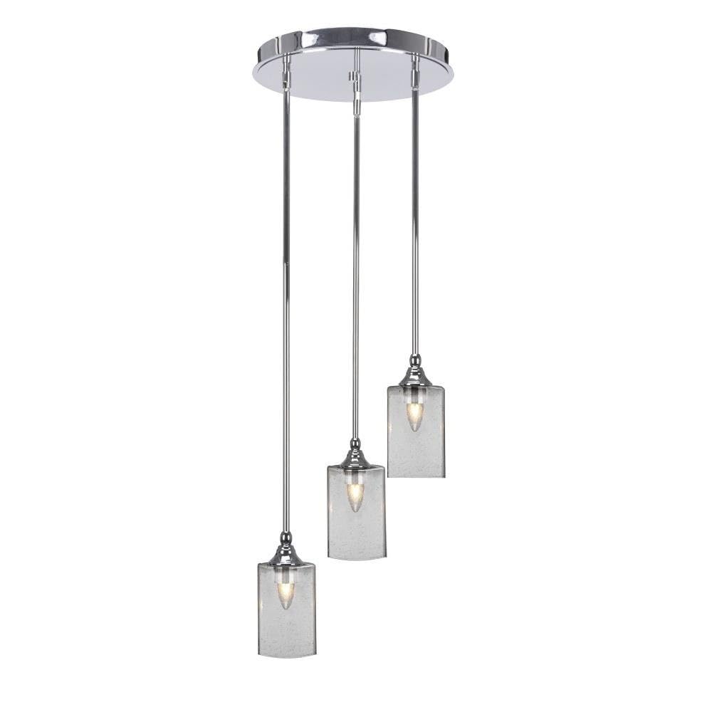 Empire 3 Light Cluster Pendalier in Chrome (2143-CH-530)
