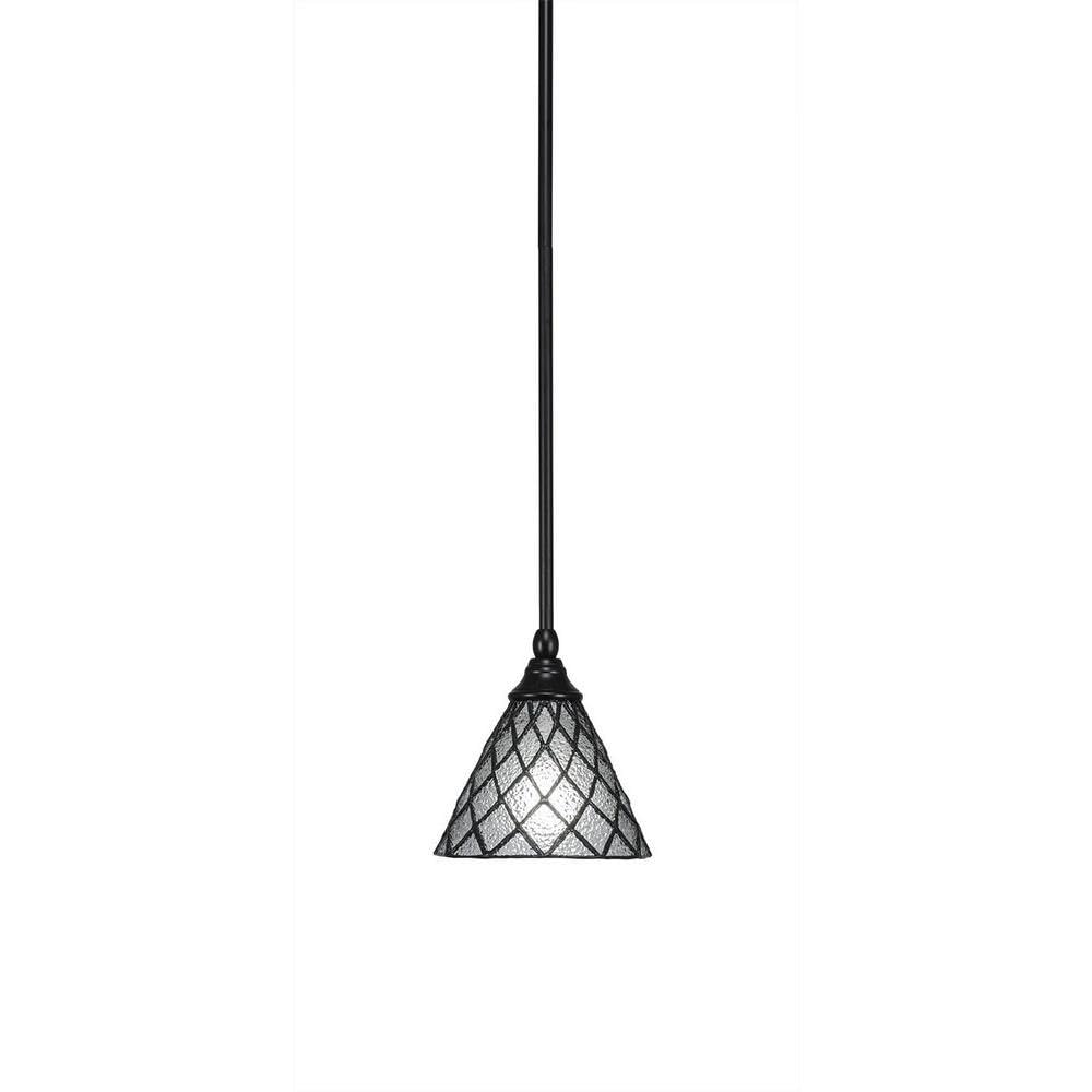 Toltec Lighting 1 Light Mini Pendant In Matte Black (23-Mb-9185)