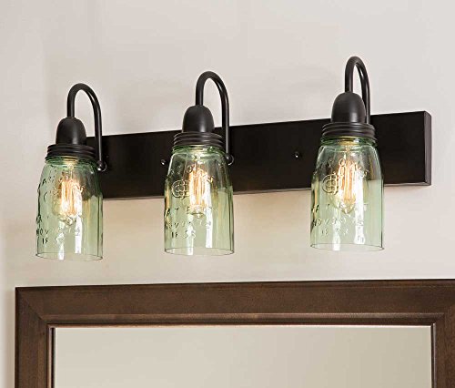 CTW Home Collection Mason Jar Vanity Lamp Model 817300