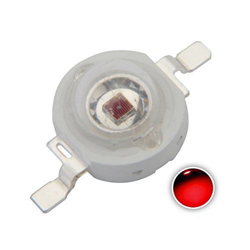 Chanzon 10 Pcs High Power Led Chip 3W Far Red Plant Grow Light (730Nm / 400Ma - 500Ma / Dc 1.8V - 2.2V / 3 Watt) Smd Cob Emitter