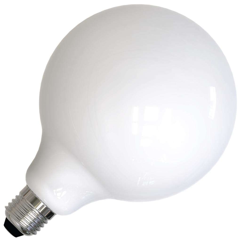 Bulbrite Item 776899 Led Filament Bulb, Milky Finish, 3000K, Fully Compatible Dimming, Bulb Type G40, 8.5 Watts, Bulb Base E26-M