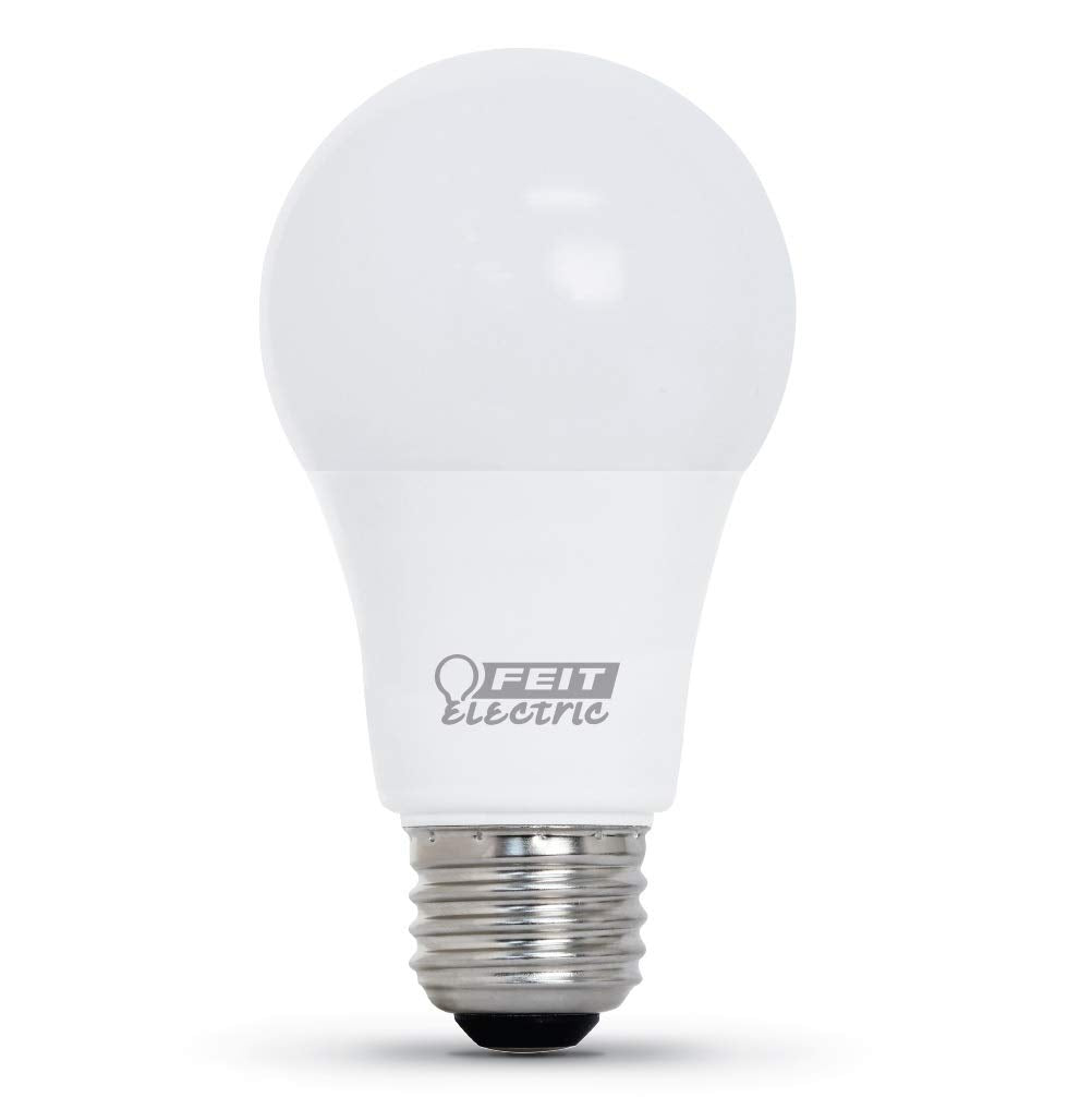 Feit Electric LED Bulb A19 E26 Daylight 40W Equivalent, 4 Pack, Carbon Material