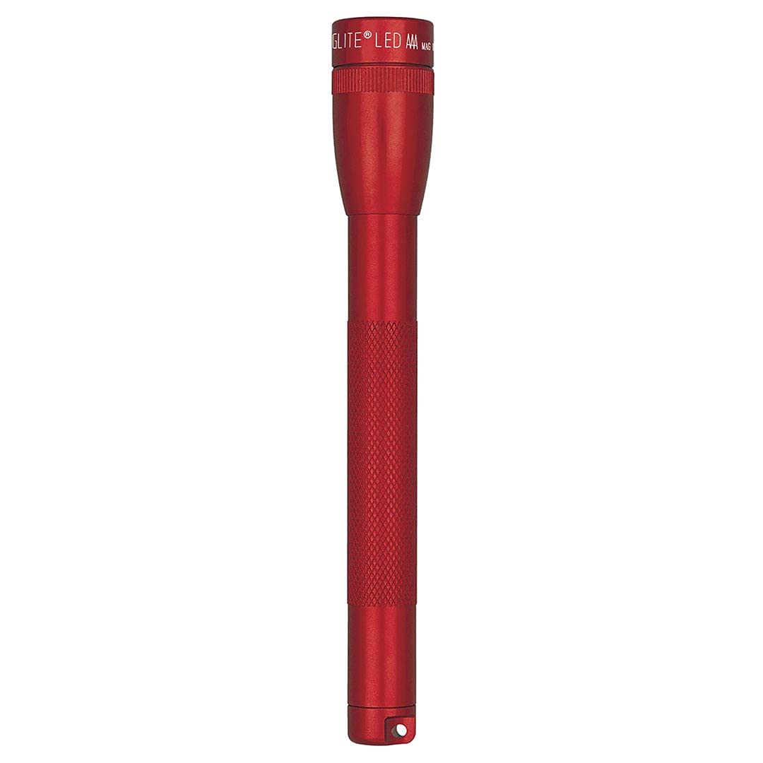MagLite Mini LED Flashlight, Synthetic Material, One Size, Red, Model P32032