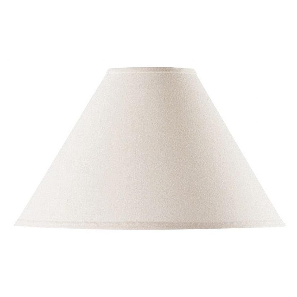 Cal Lighting Transitional Shade Lighting Accessory, Off-White Linen, Model CALSH-1002-OW, 12inx19inx19in