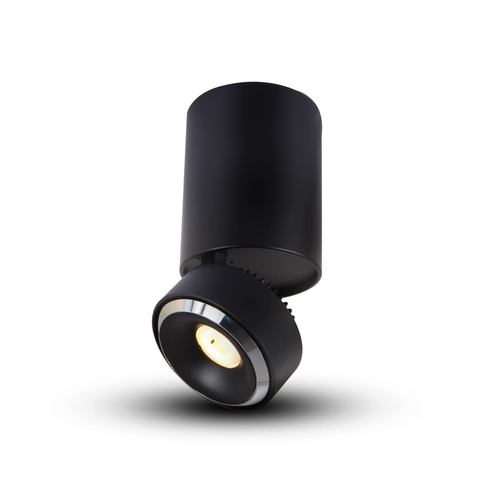 Vonn Lighting Orbit Led Downlight, Adjustable 36° Beam, Black, 4.25&quot; Dia X 7.75