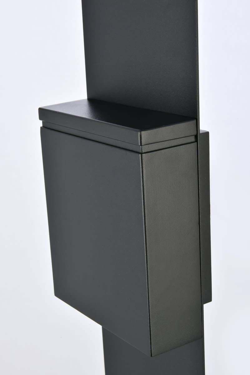 Living District Modern Wall Sconce, Integrated LED, Metal, 6inL x 2.75inW x 17.125inH, Silver, Model LDOD4024S