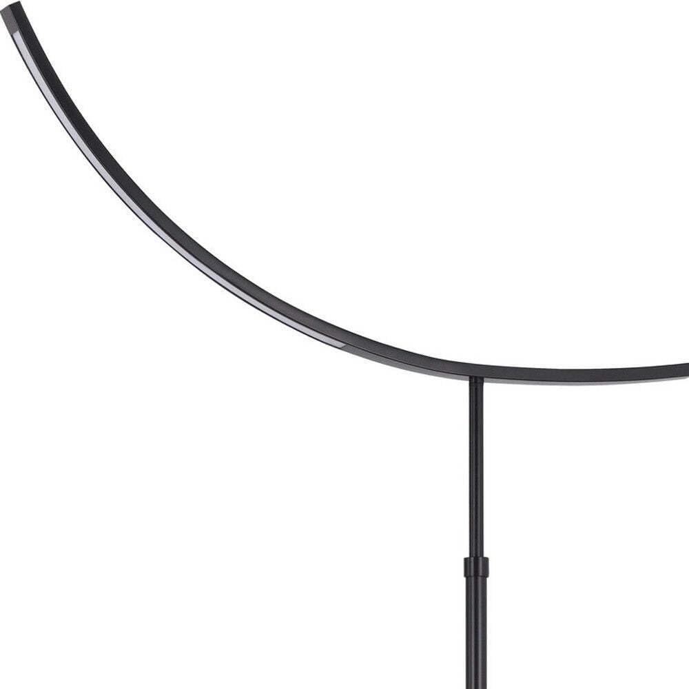 HomeRoots Bronze Adjustable LED Floor Lamp, Traditional Shape, 74 in. Height