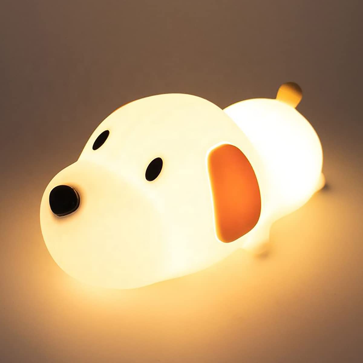 LEDHOLYT Night Light for Kids,Cute Silicone Nursery Puppy Lamp for Baby and Toddler,Animal NightLight for Boys and Girls,Squishy