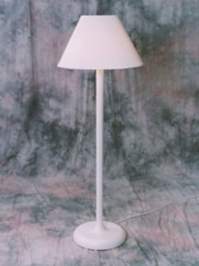 Outdoor Lamp Company 110W Traditional Shade Lamp-White, 55&quot; Tall