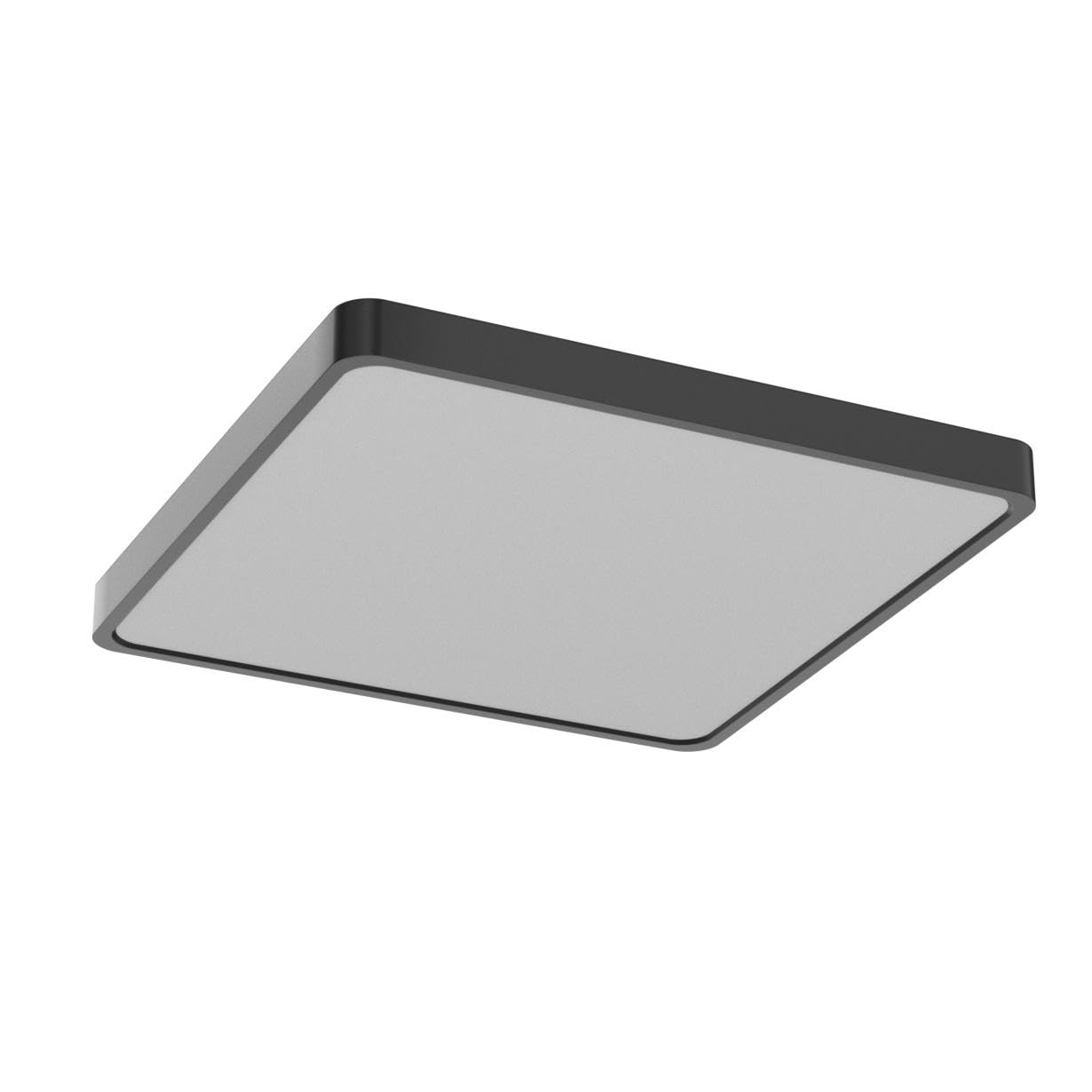 12Inch 24W Square Led Ceiling Light Fixtures Flush Mount  5000K Daylight White Led Ceiling Lamp  Surface Mount Modern Ceiling Lights  Black Slim Flat Panel Lighting For Bedroom  Kitchen  Bathroom Etc