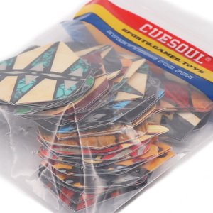 CUESOUL Slim Dart Flights - 15 Sets, Mixed Shape, 45pcs, Polyester Material