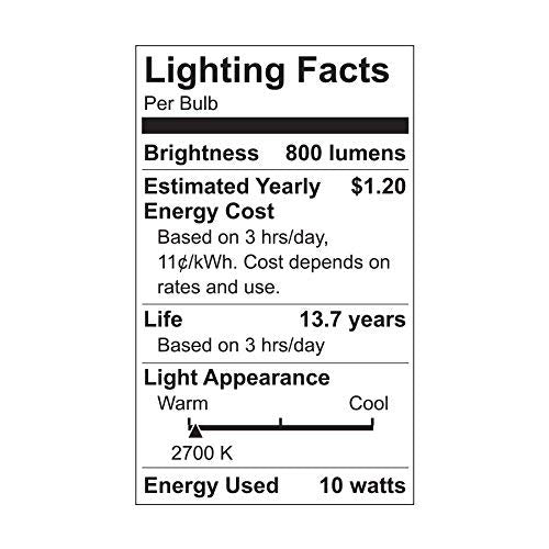 Ge Led Light Bulbs, 60 Watt, Soft White, A19 (2 Pack)