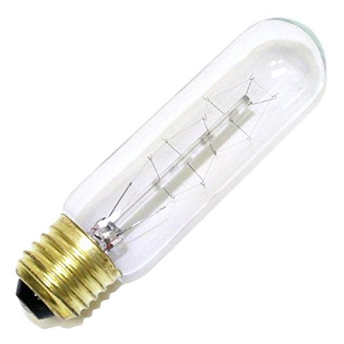 Kor T10/120V -Tubular - 120V - Medium (E26) Base - Incandescent Light Bulb (Clear, 25 Watt-4 Pack)