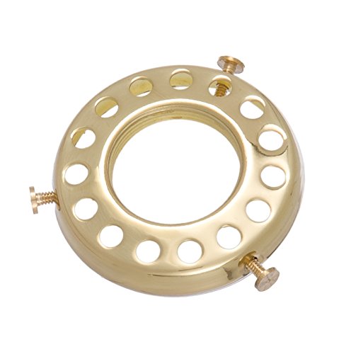 B&P Lamp® Uno-Type Shade Holder, 2 1/4" Fitter, Unfinished Brass, Metal