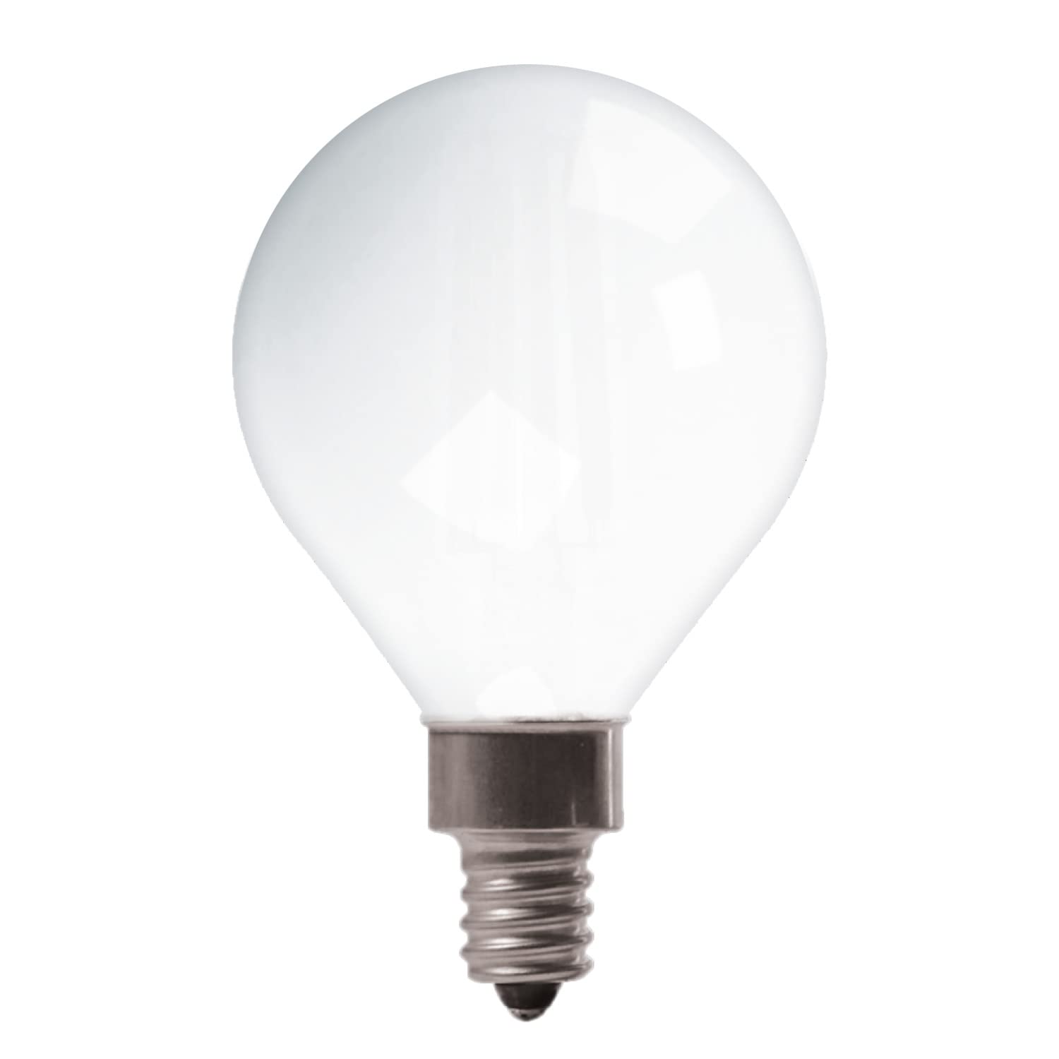 Ge Led Light Bulbs, 4.5 Watt (40 Watt Equivalent) Daylight, Frosted Finish, Decorative Light Bulbs, Candelabra Base, Dimmable (2