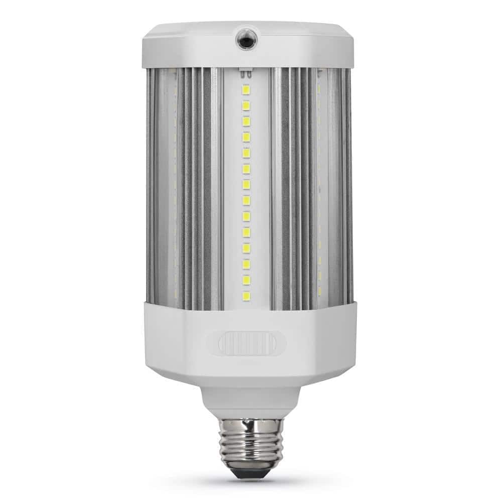 Feit Electric 300W Equivalent Corn Cob E26/E39 Motion & Dusk to Dawn High Lumen HID Utility LED Light Bulb Daylight 5000K - 2 Pa