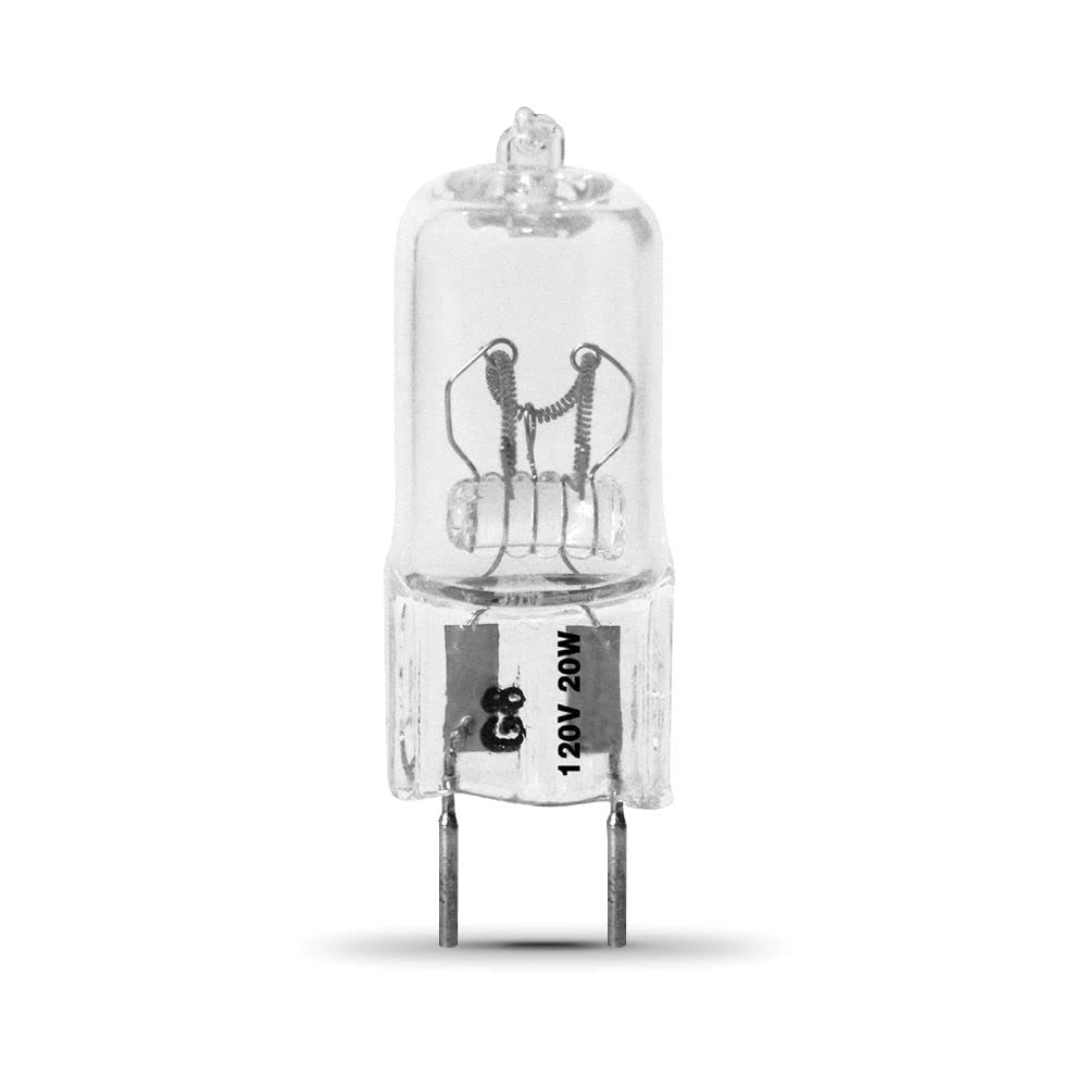 Feit Electric Xenon 20-Watt Halogen T4 Light Bulb, Dimmable G8 Base, Warm White, 1 Count, Model BPXN20/G8/RP