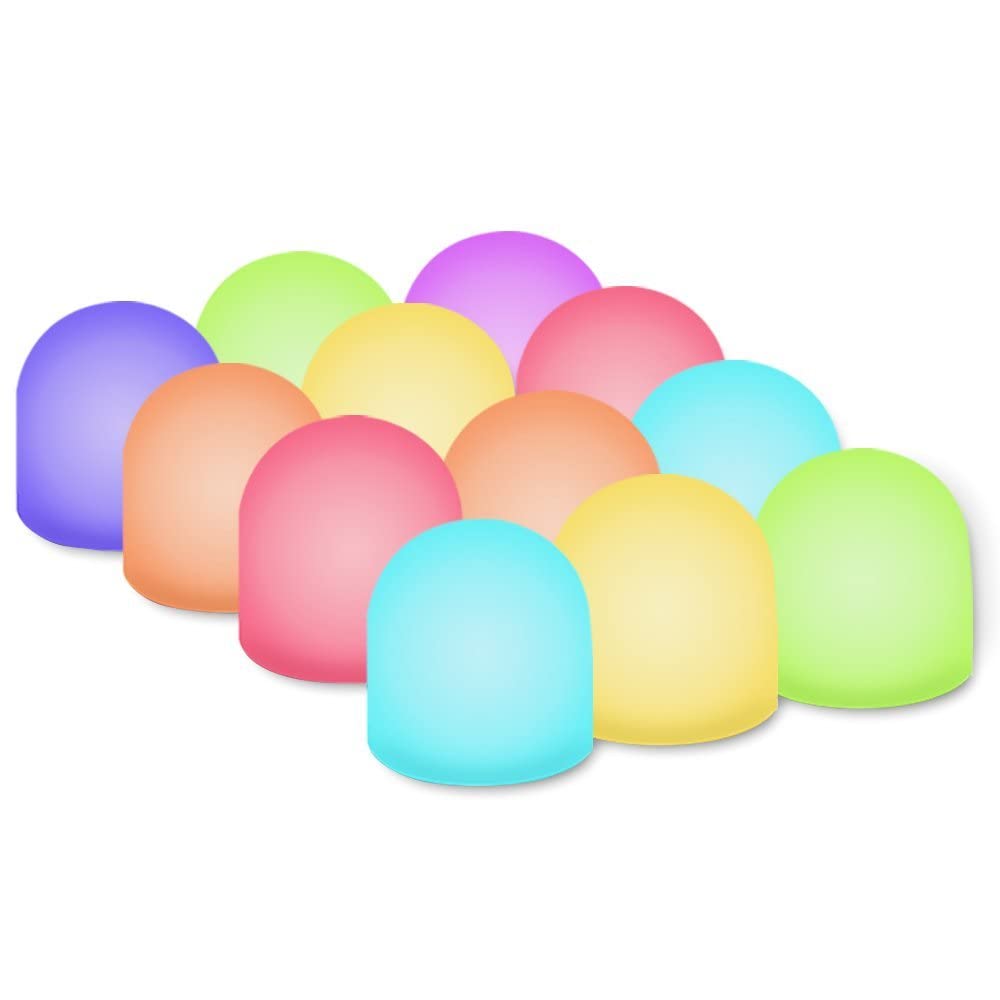 Novelty Place Color Changing Mini Nightlight - Multicolor Led Mood Light For Kids & Home (12 Pack)