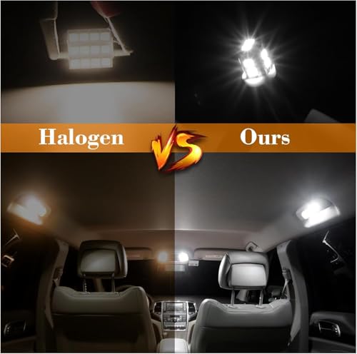 Ifunyled 24-Piece Led Car Interior Bulb Kit - 194 T10 De3175 578 - White Replacement Lights For Map, License Plate, Trunk, And More