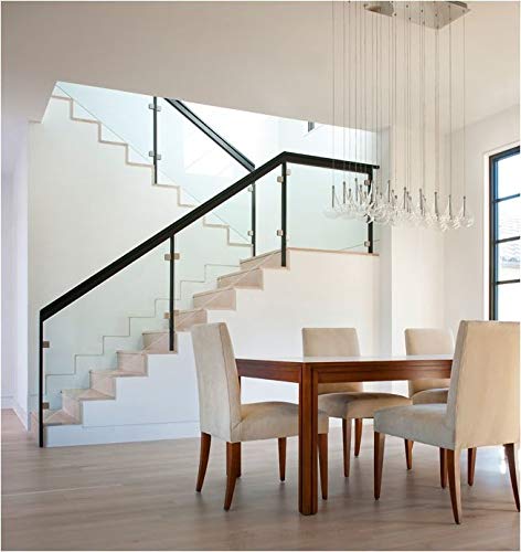 Et2 E23111-18 Larmes One-Light Dimmable Adjustable Height Pendant - Polished Chrome Finish I 2900K I Steel Frame With Clear Glass I Modern Contemporary Indoor Light Fixture I