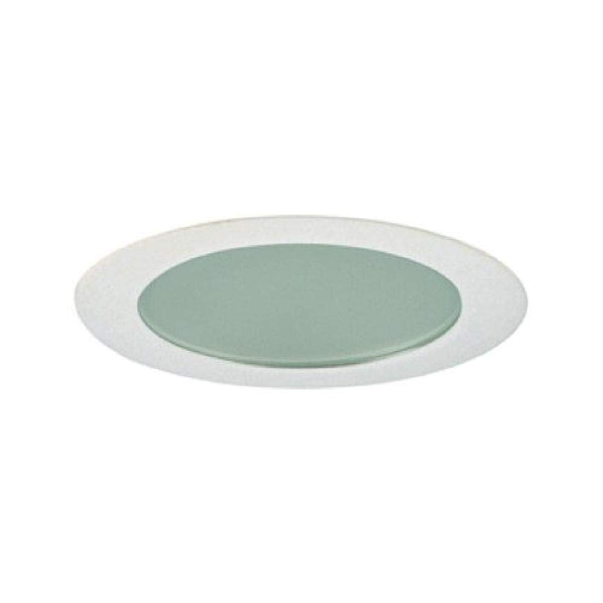 Jesco Lighting TM309WH Recessed Light, 3-Inch Aperture, Flat Frosted Opal Glass, White Finish, Diameter: 3-5/8in