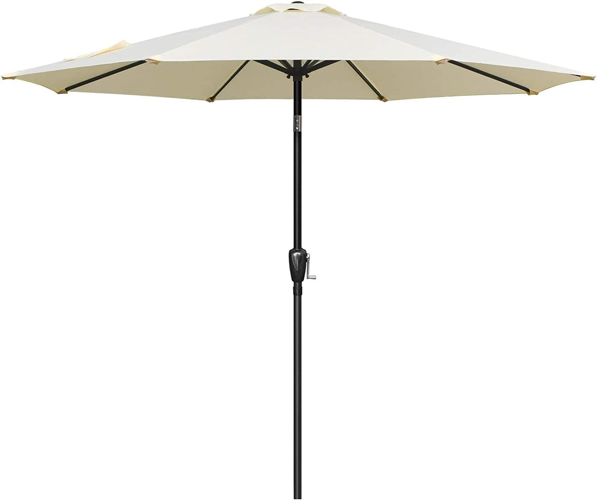 Simple Deluxe 9 Patio Umbrella Outdoor Table Market Yard Umbrella With Push Button Tiltcrank, 8 Sturdy Ribs For Garden, Deck, Ba