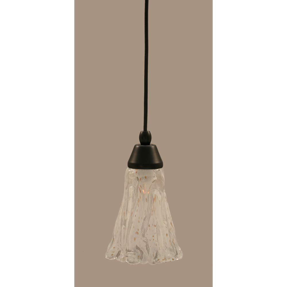 Toltec Lighting 1 Light Mini Pendant In Matte Black (22-Mb-729)